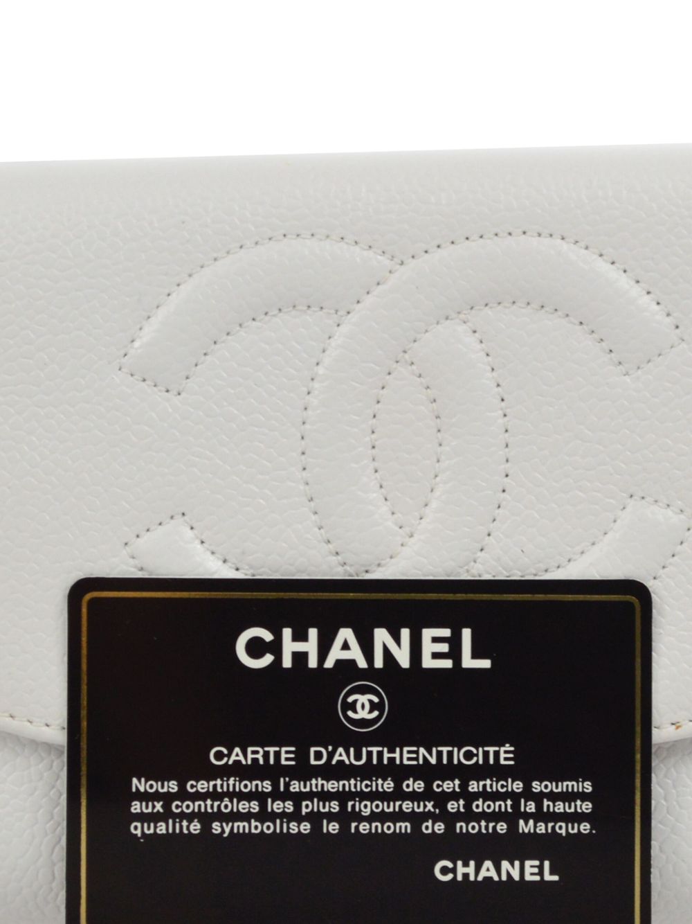 Affordable HOT SALE CHANEL 1998 CC stitch compact wallet Women