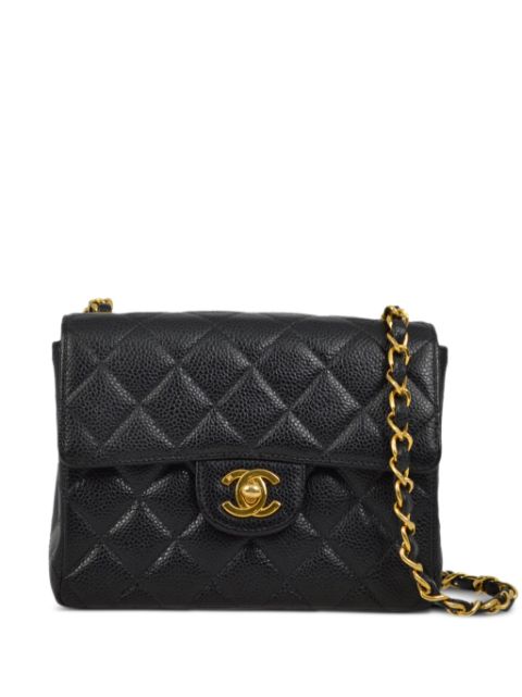 Affordable HOT SALE CHANEL 2000 mini Classic Square flap shoulder bag Women