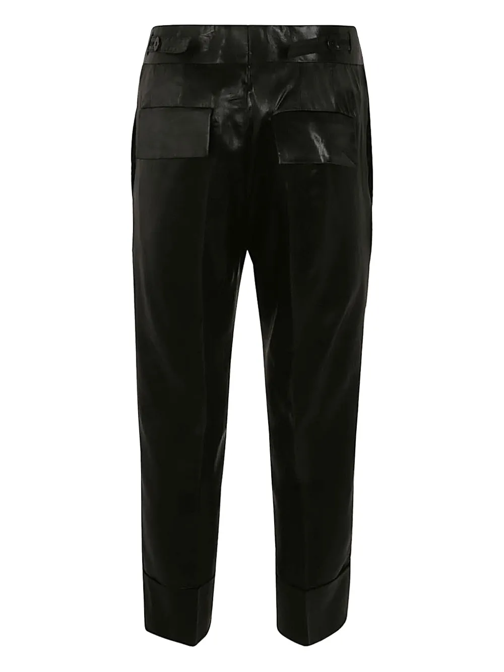 SAPIO satin-finish cuffed trousers | Tapered Pants | Image 2