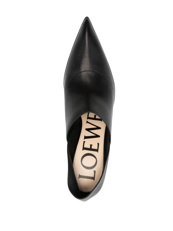 LOEWE Comic 95mm Leather Pumps | Black | FARFETCH