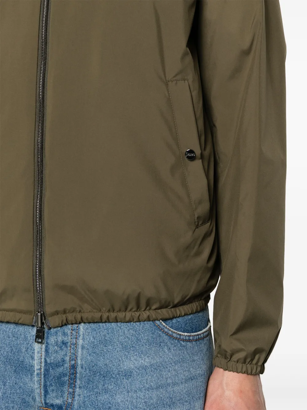 Shop Herno Reversible Lightweight Jacket In Green