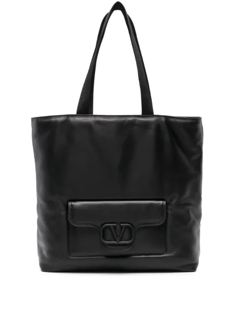 Valentino Garavani VLogo leather tote bag 