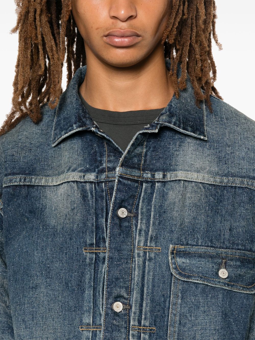 Shop Junya Watanabe Denim Jacket In Blue