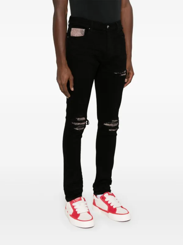 AMIRI Snake MX 1 Jeans | Black | FARFETCH AMIRI Snake MX 1 Jeans | Black | FARFETCH