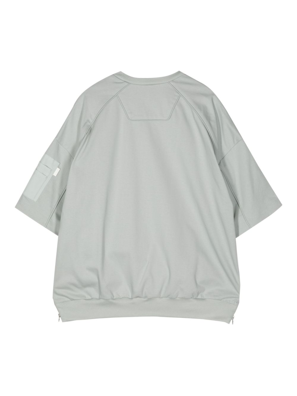 Shop Juunj Cotton Zip-pocket T-shirt In Green