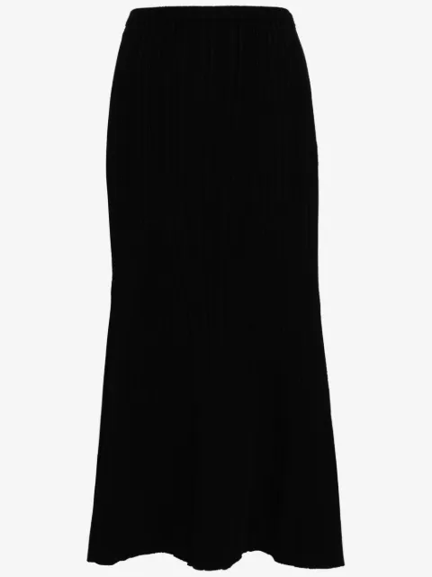 Self-Portrait ribbed-knit mermaid skirt