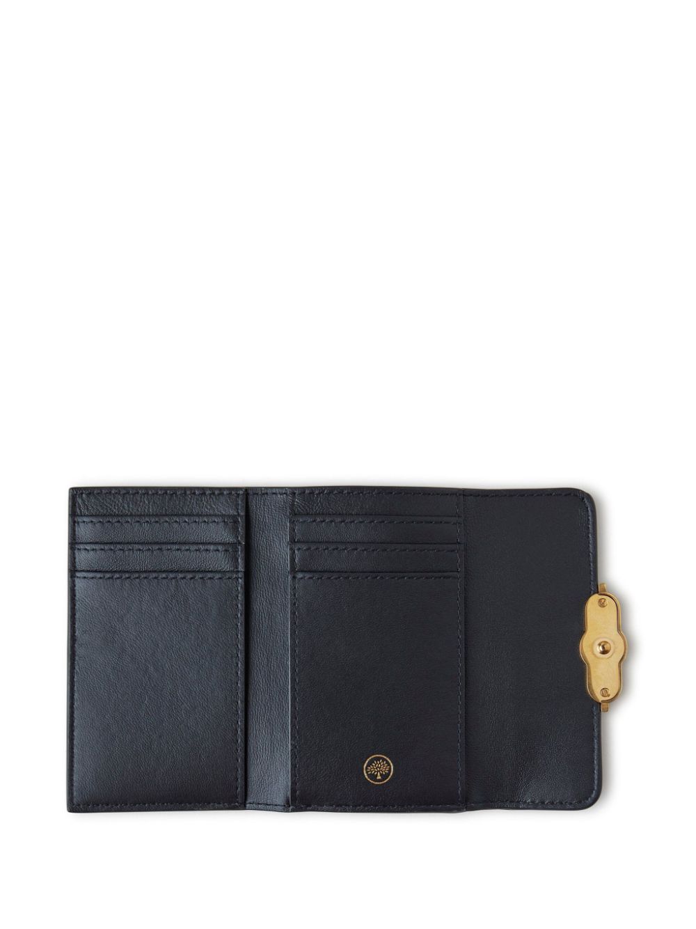 Shop Mulberry Pimlico Compact Leather Wallet In Black