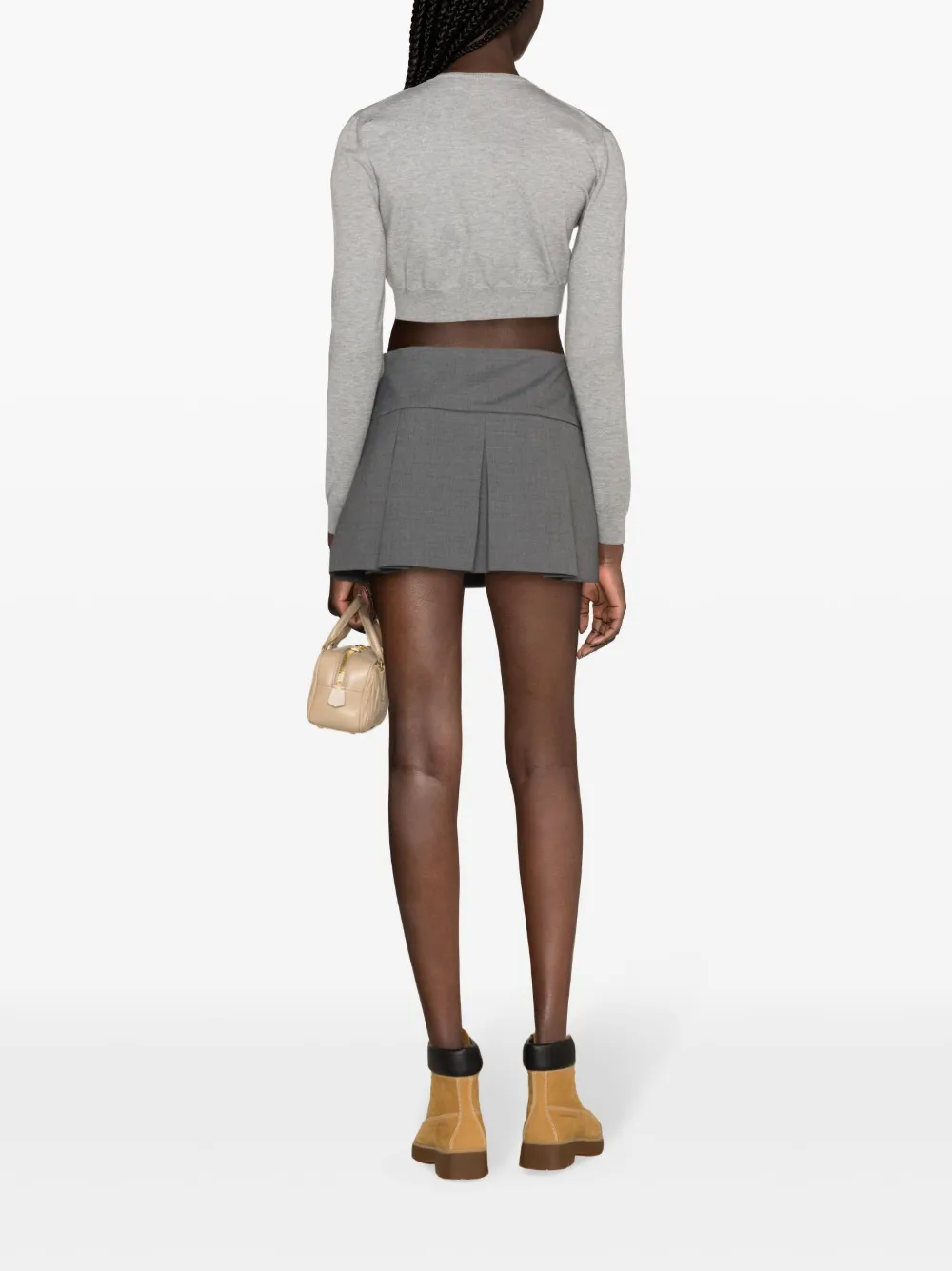 We11done クロップド カーディガン | グレー | FARFETCH JP 