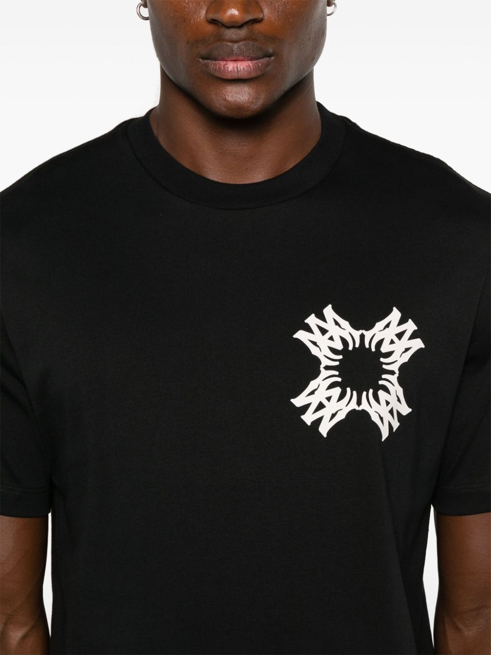 Shop Amiri Quad T-shirt In Black