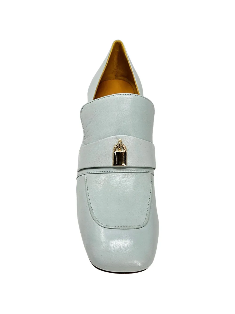Madison.Maison lock-detail heeled loafers Blauw