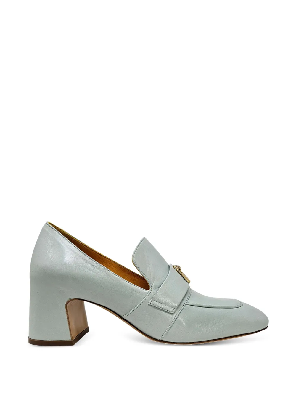 Madison.Maison lock-detail heeled loafers - Blue