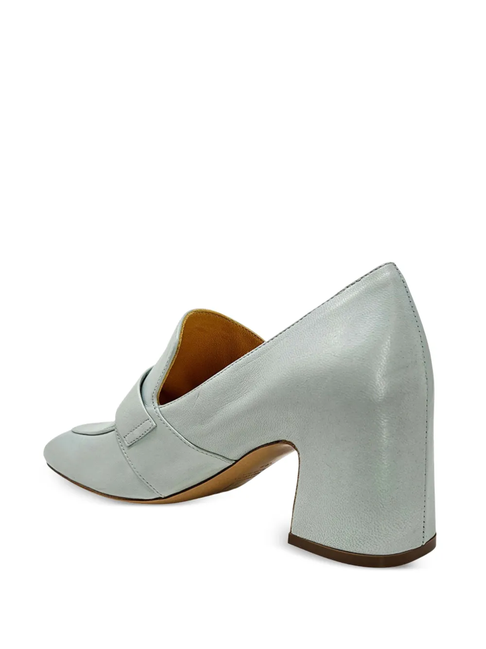 Madison.Maison lock-detail heeled loafers Blauw