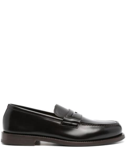 Henderson Baracco round-toe leather loafers 