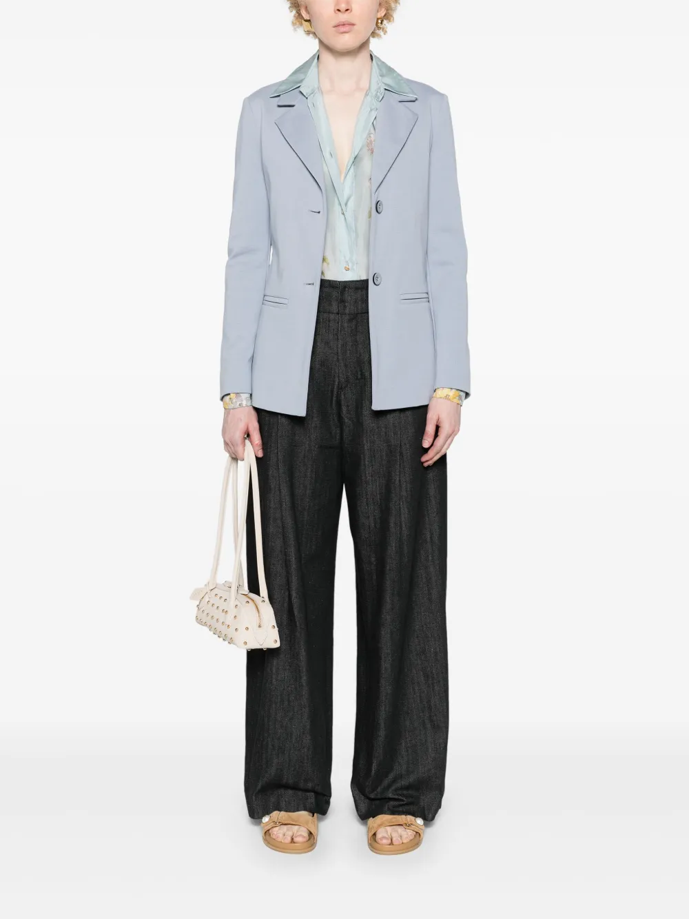 Max Mara Leisure Madera jersey blazer Blauw