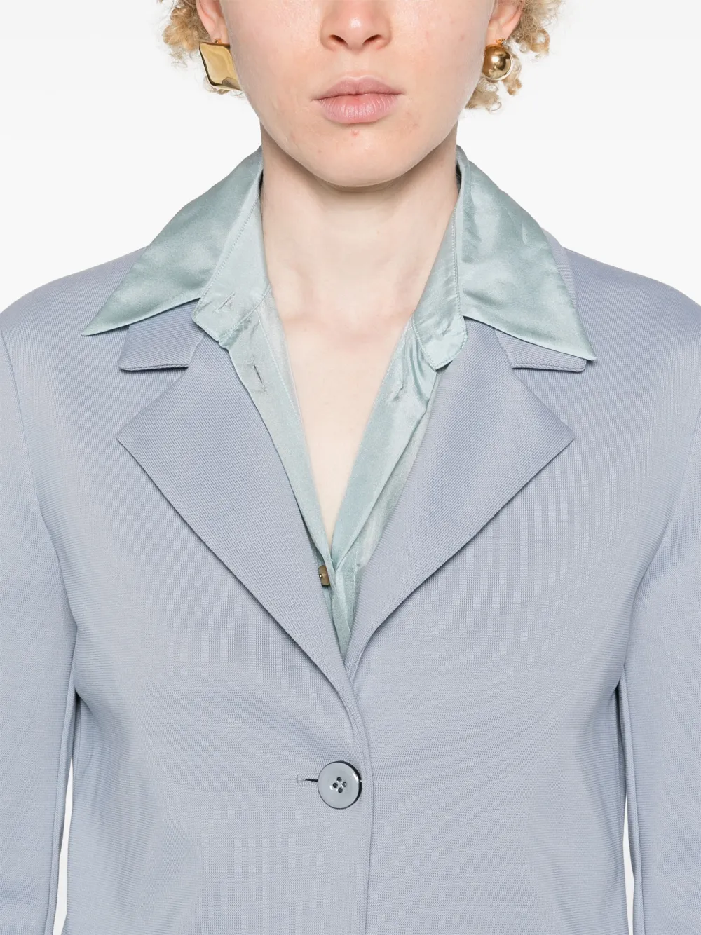 Max Mara Leisure Madera jersey blazer Blauw