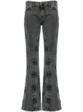 Y/Project faded bootcut jeans - Black