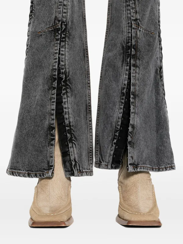 Y/Project Faded Bootcut Jeans | Black | FARFETCH