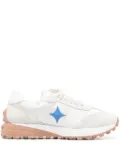 Madison.Maison Star suede-trimmed sneakers - White
