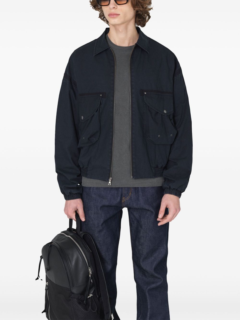 Shop John Elliott Deck Cotton Lightweight Jacket In Black