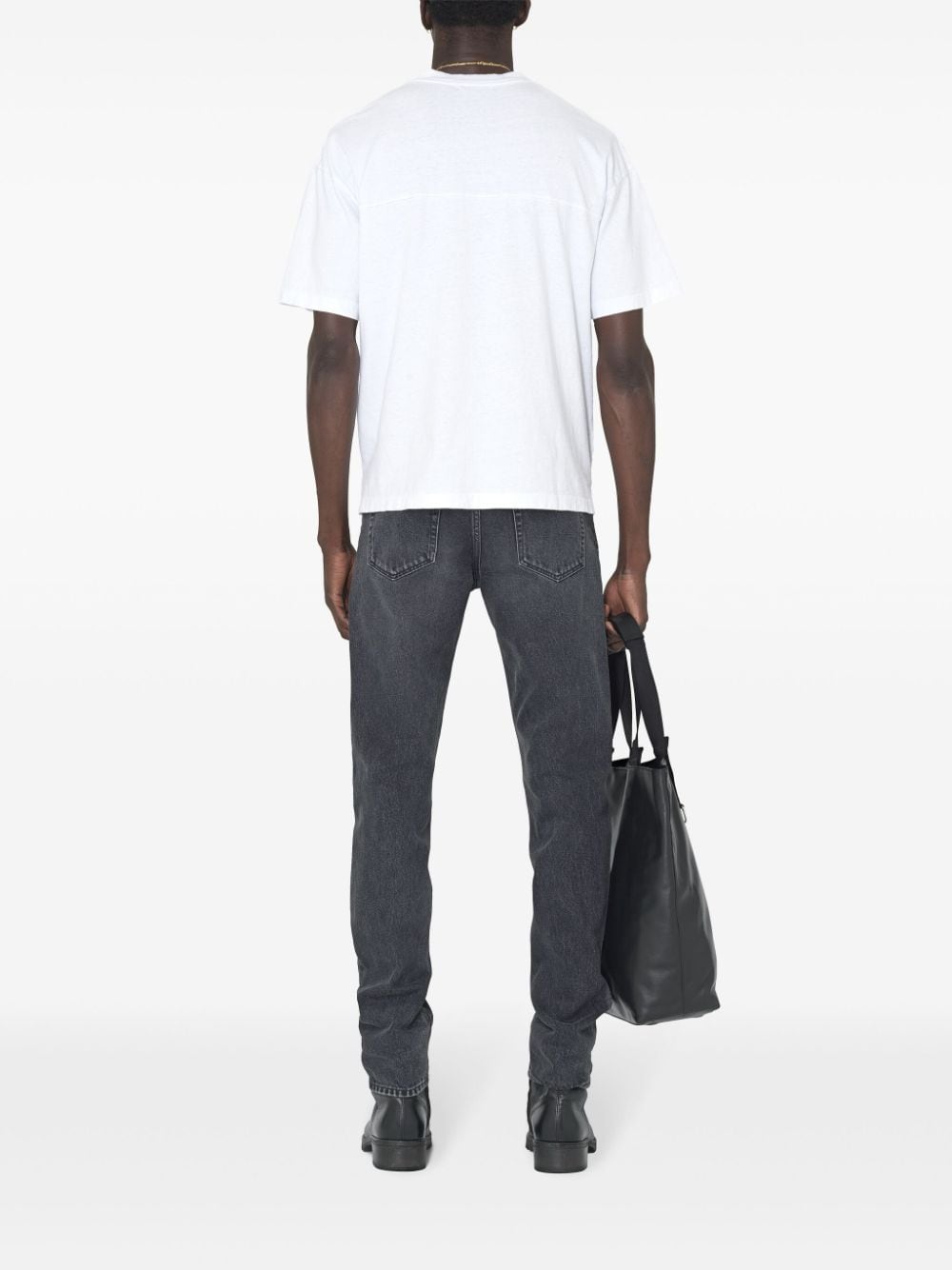 Shop John Elliott Mélange-effect T-shirt In White