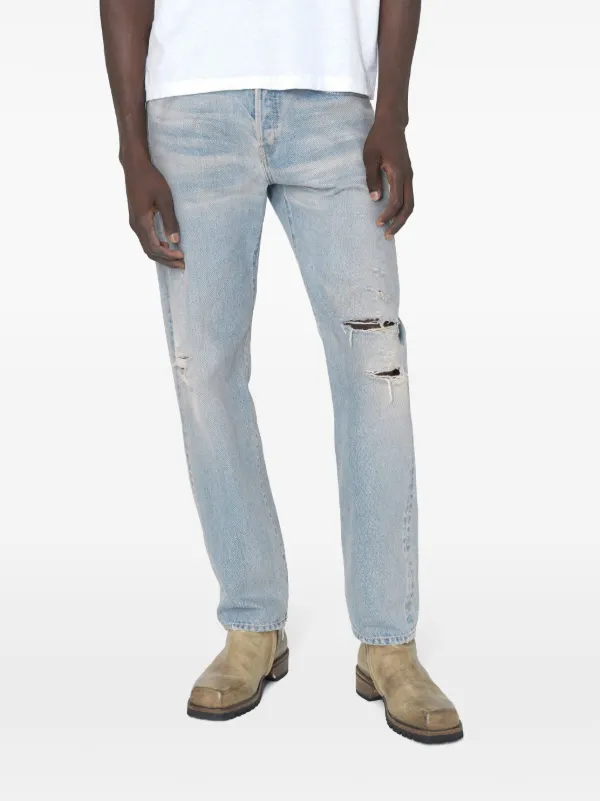 John Elliott The Daze ストレートジーンズ | ブルー | FARFETCH JP