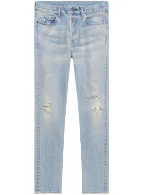 新品★John Elliott ジョン・エリオット ストレートジーンズ ホワイト 新品☆John Elliott ジョン・エリオット ストレートジーンズ