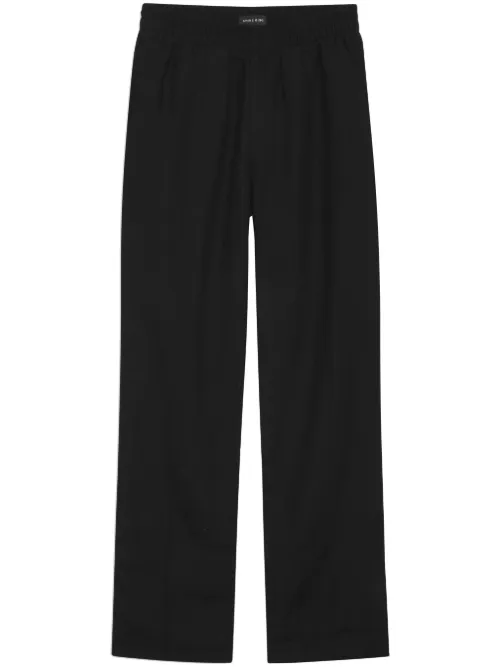 Pantalon en lin à coupe droite - ANINE BING - Modalova