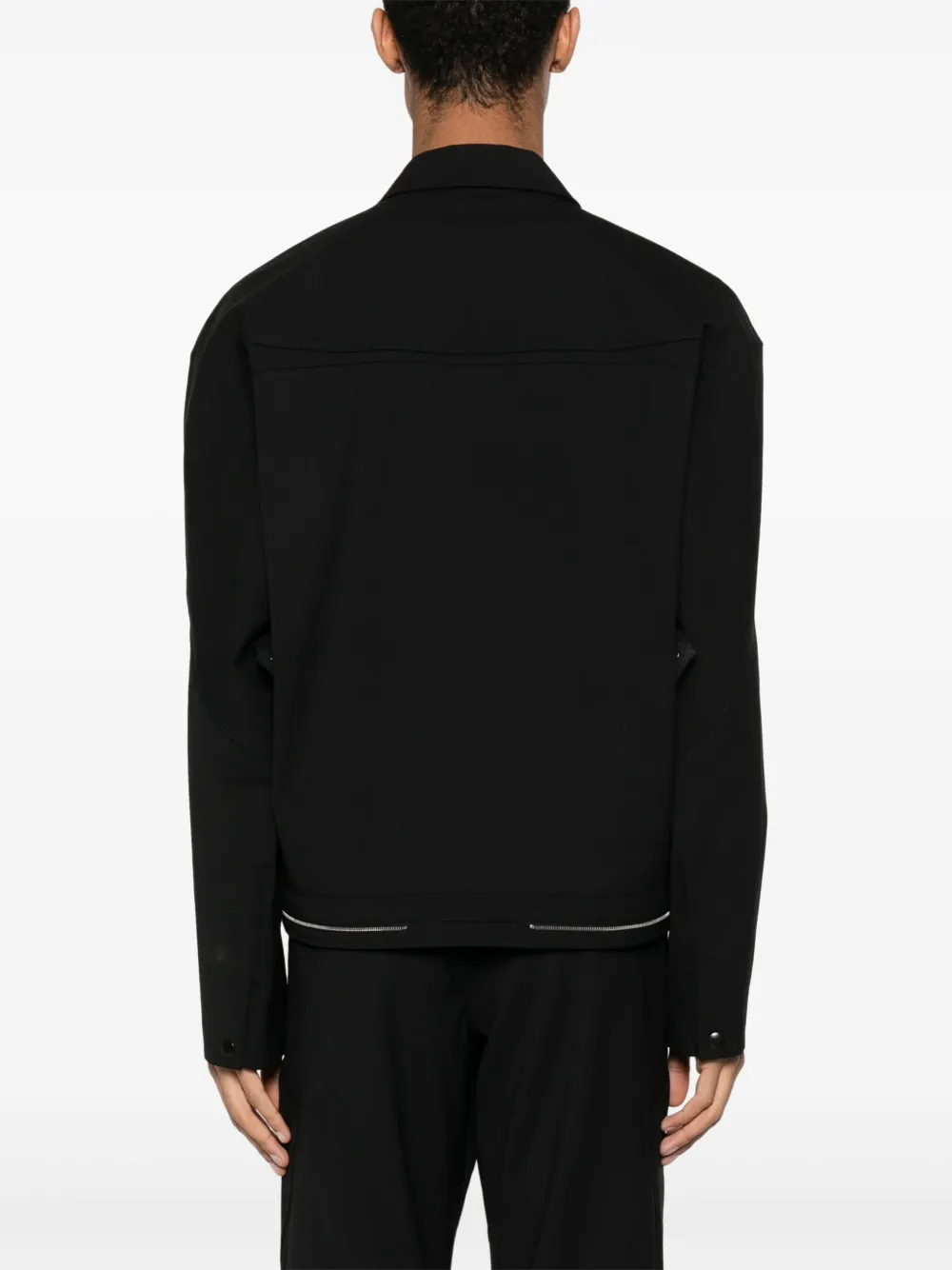 Shop Kiko Kostadinov Tonino Utility Asymmetric Jacket In Black