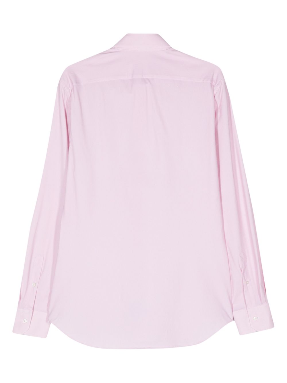 Shop Xacus Textured Long-sleeved Shirt In Pink