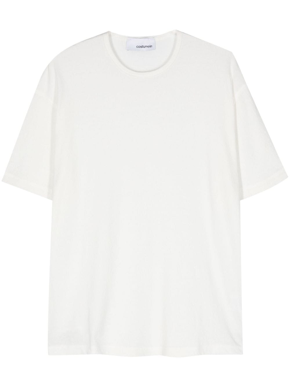 Costumein Crepe Cotton T-shirt In White