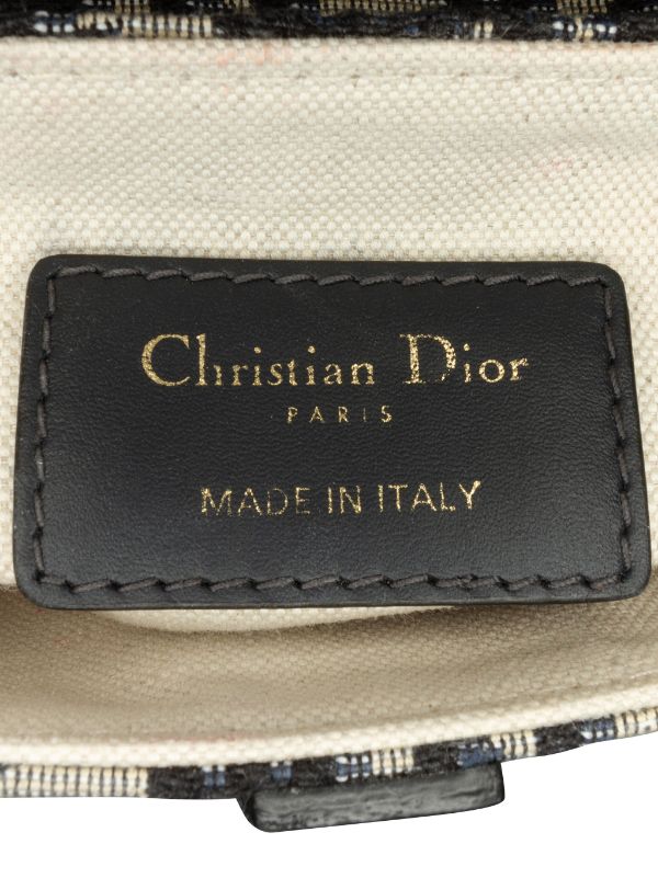 Christian Dior Pre-Owned 2020 Mini Oblique Saddle Shoulder Bag