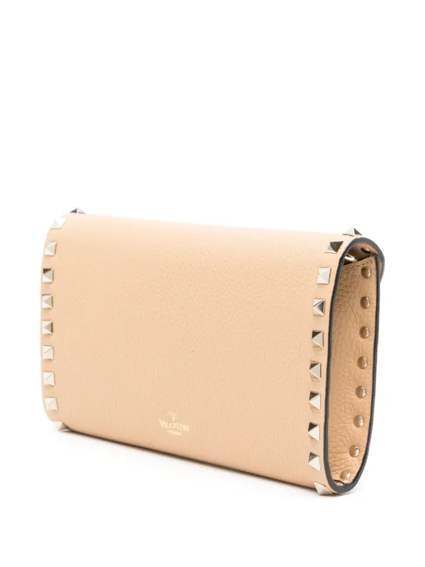 Valentino Garavani ロックスタッズ クラッチバッグ | ブラウン
