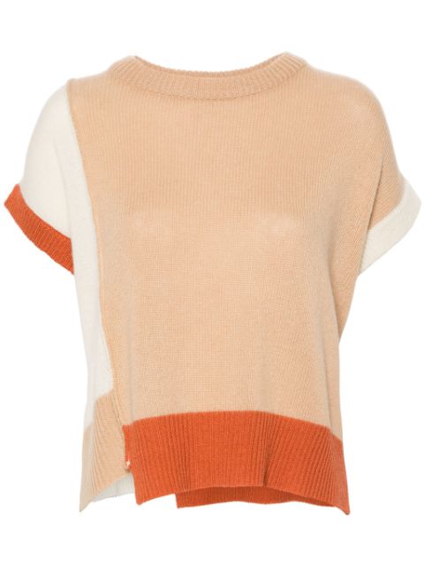 Marni colourblock cashmere top