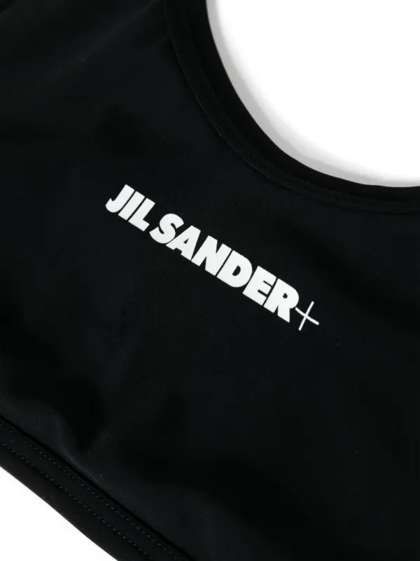 Jil Sander logo-print Bikini Top | Black | FARFETCH ID