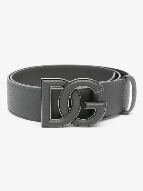 Dolce & Gabbana logo-buckle leather belt