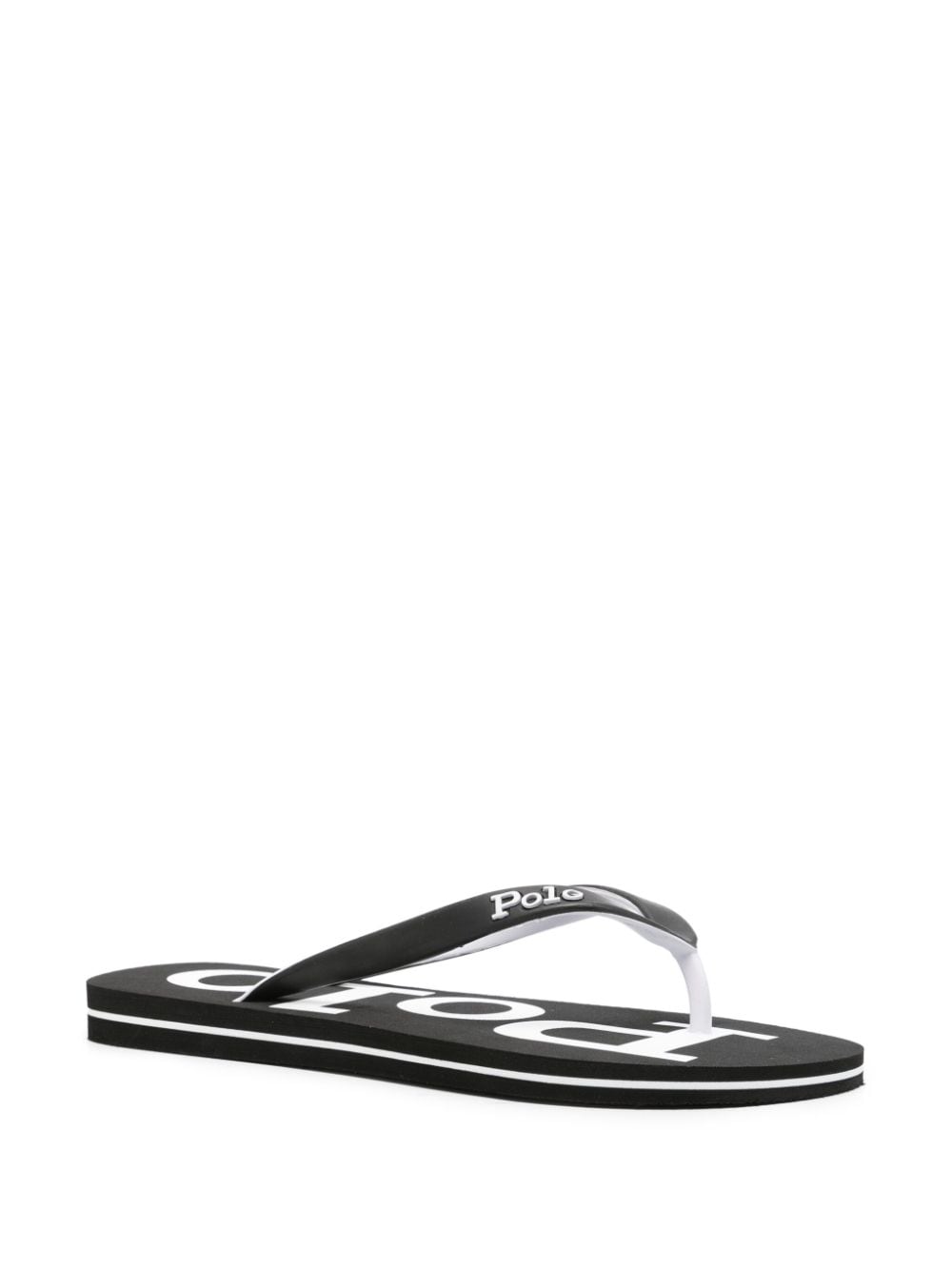 Image 2 of Polo Ralph Lauren logo-print flip-flops