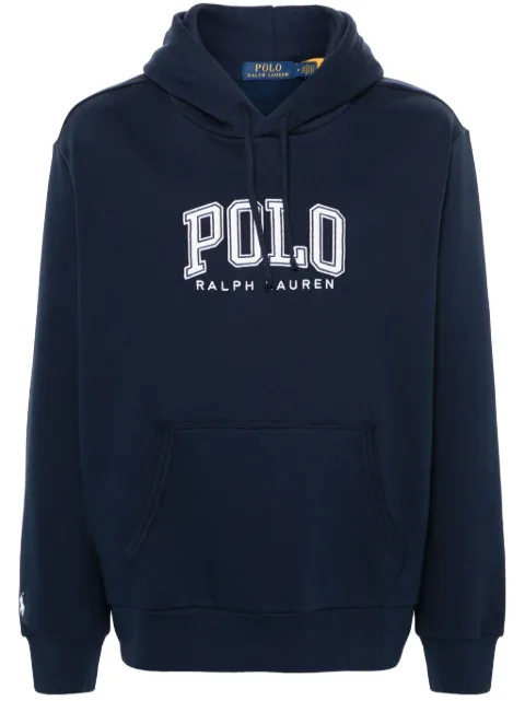 Polo Ralph Lauren logo-embroidered coton-blend hoodie