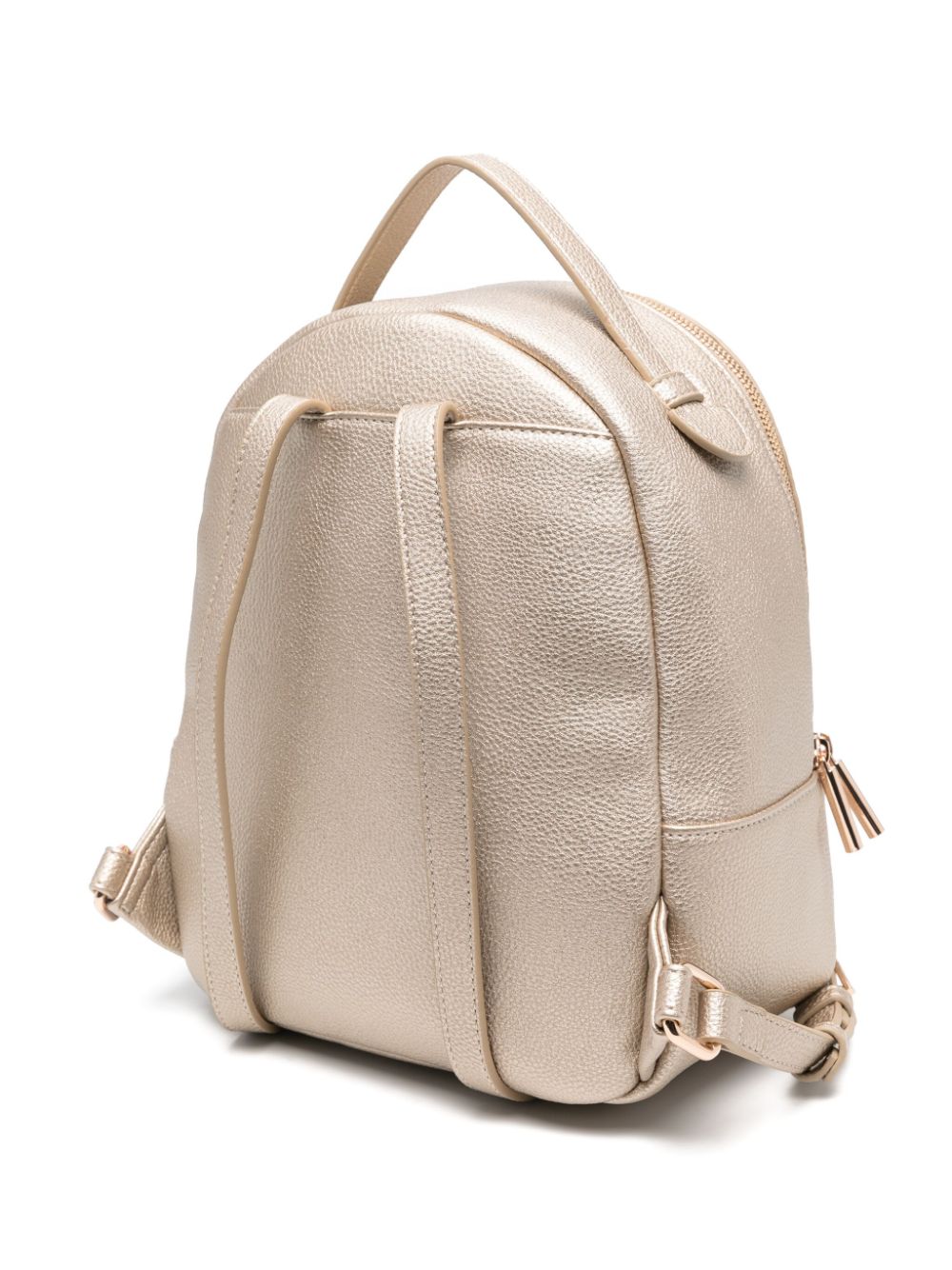 LIU JO logo-embossed metallic backpack - Goud