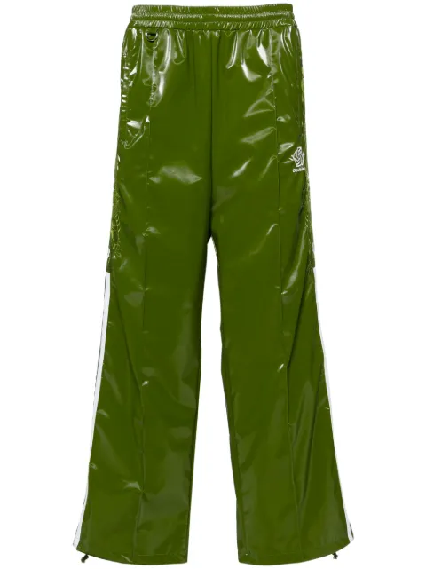 Doublet patent-finish track pants