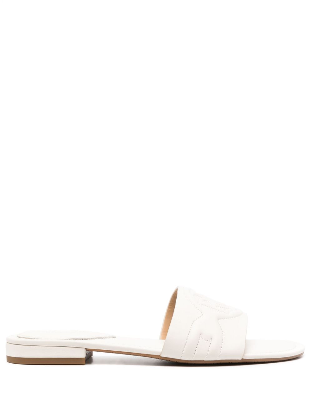 Lauren Ralph Lauren Alegra logo-embossed sandals White