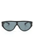 BOSS blue-tinted oval-frame sunglasses - Black