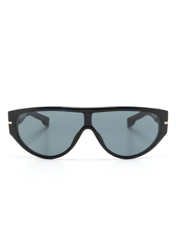 BOSS blue tinted oval frame Sunglasses Farfetch