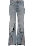 Y/Project Hook and Eye low-rise flared jeans - Blue