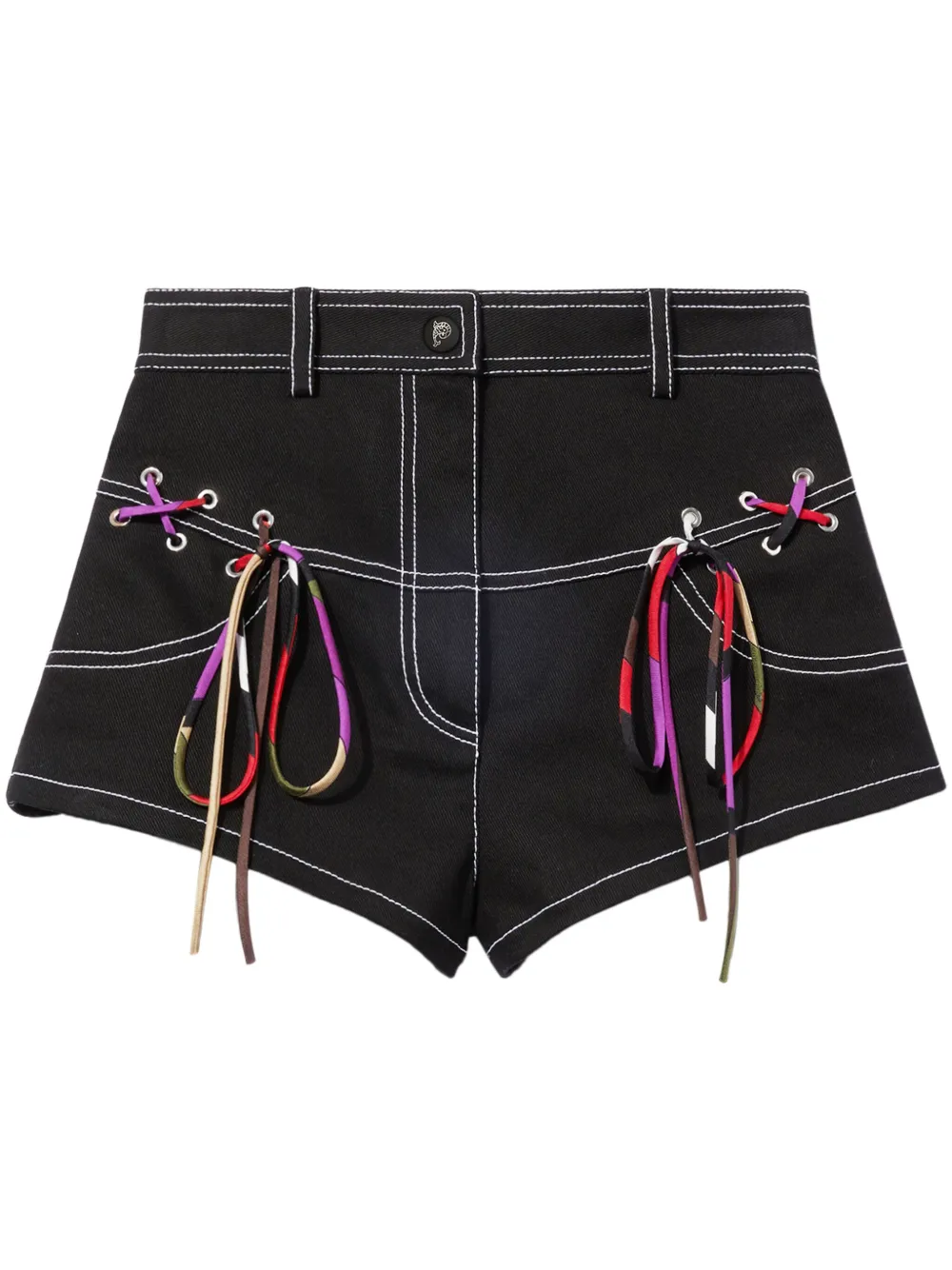 PUCCI laced-up shorts | Black | Image 1