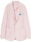 PUCCI notched-lapel cotton-silk blazer - Pink