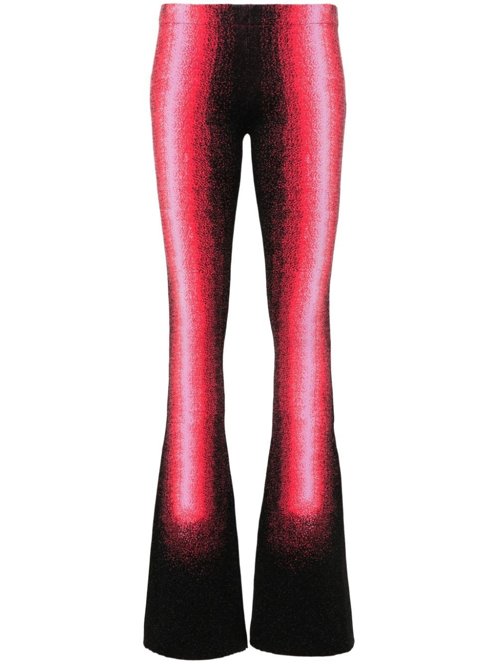 Y/project Gradient Flared Trousers In Pink