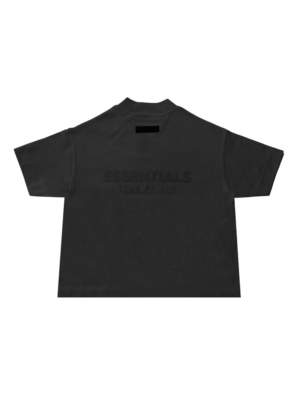 FEAR OF GOD ESSENTIALS KIDS Katoenen T-shirt met V-hals - Zwart