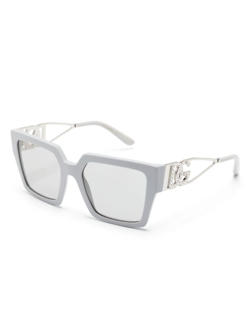 Dolce & Gabbana Eyewear DG4446B zonnebril met vierkant montuur Grijs