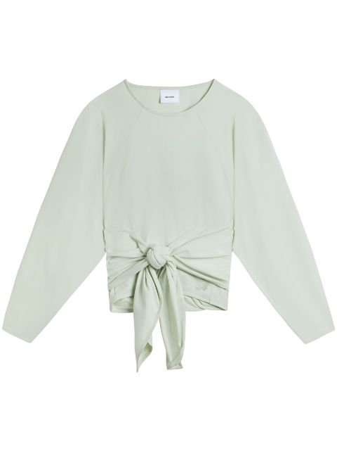 Axel Arigato Drape tie-front cotton sweatshirt Women