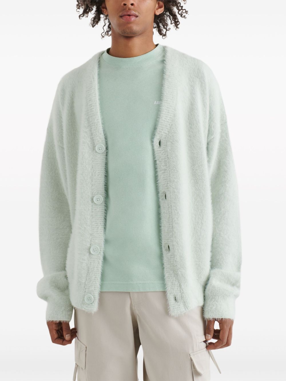 Axel Arigato Miller logo-embroidered cardigan Men